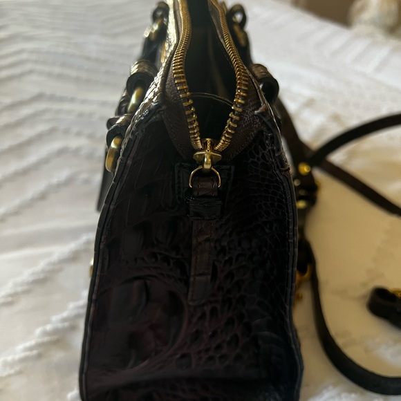 Brahmin Melbourne Brown Croc Embossed Leather - Picture 6 of 6